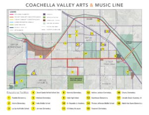 Arts and Music line map